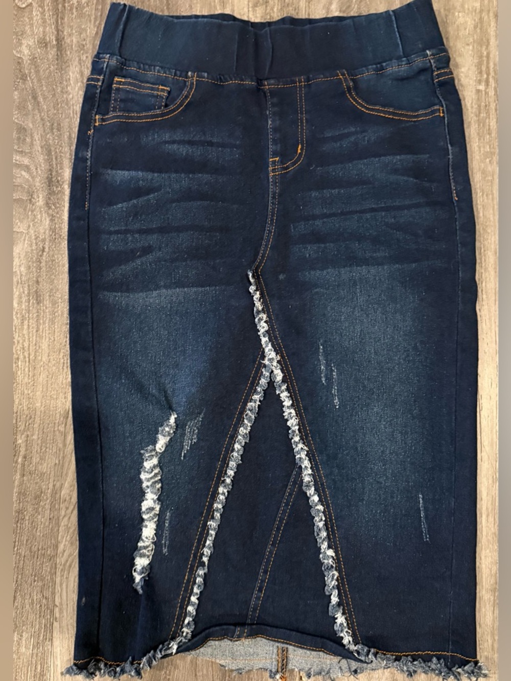Be Girl Dark Blue Women’s Denim Skirt Jeans - Classic Stretch NWOT XS